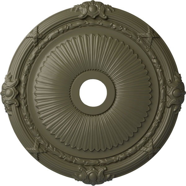 Ekena Millwork Heaton Ceiling Medallion (Canopies up to 6 1/2"), 27 1/2"OD x 3 7/8"ID x 2 1/4"P, Painted Turtle CM27HEPTF - main